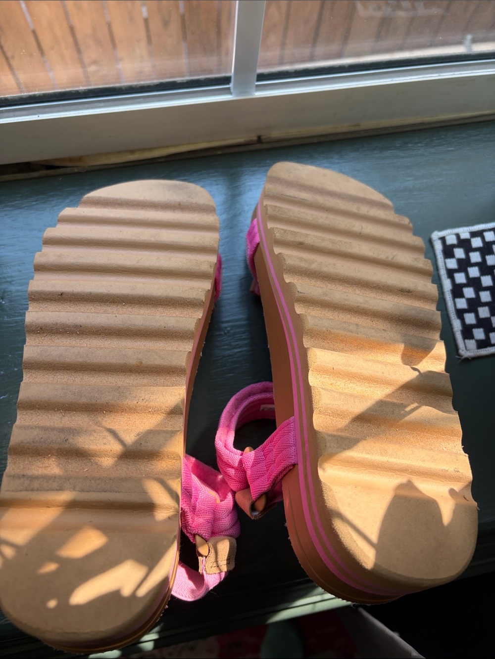 Reef Cushion Rem Hi Women's Pink Platform Sandal - Picture 3 of 4
